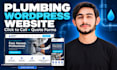 build a plumbing website in wordpress with a quote request form