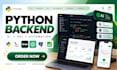 develop ai python flask django backend API web app scraping automation