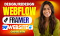 do webflow website design, framer website, figma to webflow, webflow developer