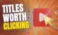 write your youtube titles, description and thumbnail concept