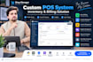 develop a custom pos inventory and billing system using python django