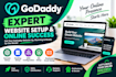 setup your godaddy domain, dns, hosting and SSL