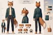 create furry art commission anthro ref sheet furry reference