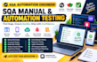 do QA testing, software testing, QA manual testing and automation testing