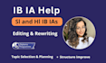 fix and improve your ib ia