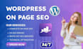 do complete on page SEO and technical fixes