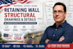 design retaining wall structural drawings and details