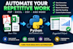 automate PDF excel CSV and repetitive file processing with python