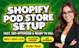 setup a fast converting shopify pod store with printify printful