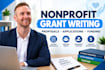 write a professional nonprofit grant proposal and application