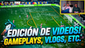 edición de videos para youtube, gameplays, vlogs