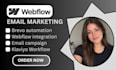 webflow email campaign mailchimp klaviyo brevo automation workflow