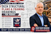 design deck structural plans and framing drawings for permit