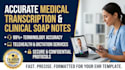 transcribe medical and clinical notes