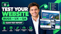 test your website for bugs, usability, functionality and user experience