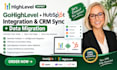 setup gohighlevel hubspot integration CRM sync and data migration