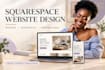 design redesign squarespace website, website development, squarespace