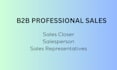 be salesperson b2b sales closer sales representative
