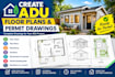 create adu floor plans and permit drawings