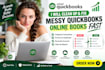 clean up and fix messy quickbooks online books fast