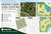 create property map, real estate map, site plan,