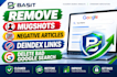 remove mugshots, negative articles, deindex links, delete bad google search