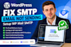 fix wordpress SMTP email not sending issue and setup wp mail SMTP
