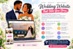 create a wedding website with rsvp, save the date and gallery