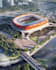 design a soccer stadium with 3d architectural rendering