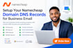 setup your namecheap domain dns record for business email