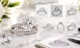 do engagement wedding ring design from ideas, sketches and references 3d cad