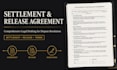 draft a comprehensive settlement and release agreement
