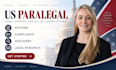 provide paralegal services, draft US legal documents