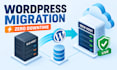migrate wordpress website, transfer domain and create backup