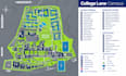 design 2d 3d campus maps, university maps, wayfinding and facility map plans