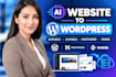 convert ai website durable lovable hostinger 10web to wordpress