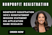register your nonprofit and prepare your tax exempt documents