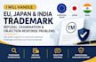 fix eu japan india trademark refusal, examination and objection response problem