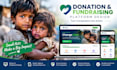 design a professional donation and fundraising website