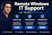 provide remote windows IT support and PC troubleshooting