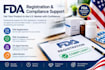 handle fda registration, compliance, US agent service, label review