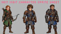 create 8bit 16bit top down rpg character sprite sheet 8 direction game animation