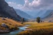 draw landscape oil painting art