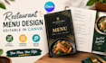 editable restaurant menu from PDF or image in canva