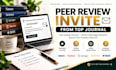 provide peer review invitation from a reputable journal