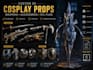 design custom 3d cosplay props, weapons, accessories and stl files