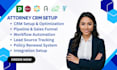 do ai attorney CRM pipedrive cosmolex rocket matter actionstep leap and litify