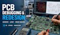 debug and redesign pcb circuits, schematics and embedded hardware