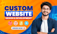do website development as full stack web developer, PHP laravel HTML CSS react