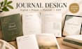 do journal design, digital journal, prayer journal, planner design, kdp journal